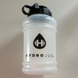 HydroJug Frosted Bottle with Black Cap